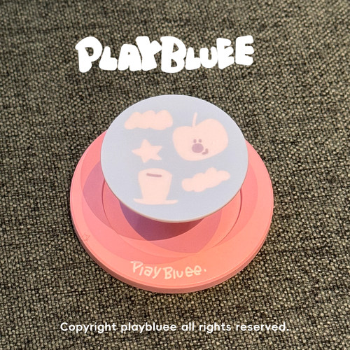 PlayBluee 原创粉粉考拉可爱磨砂磁吸气囊伸缩支架苹果16华为