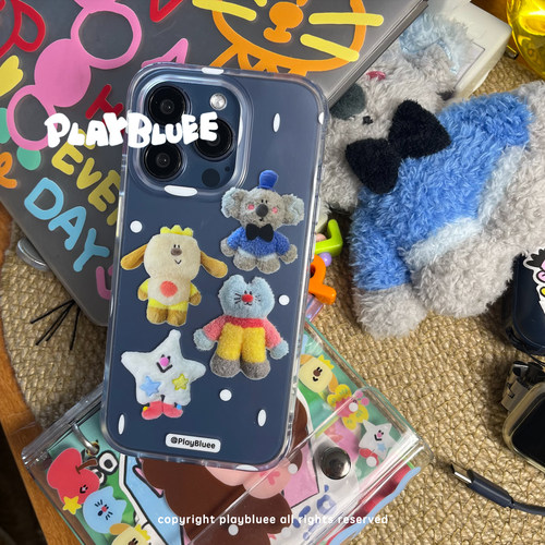 PlayBluee 原创IP猫咪小狗考拉星星磨砂手机壳适用于1718华为磁吸