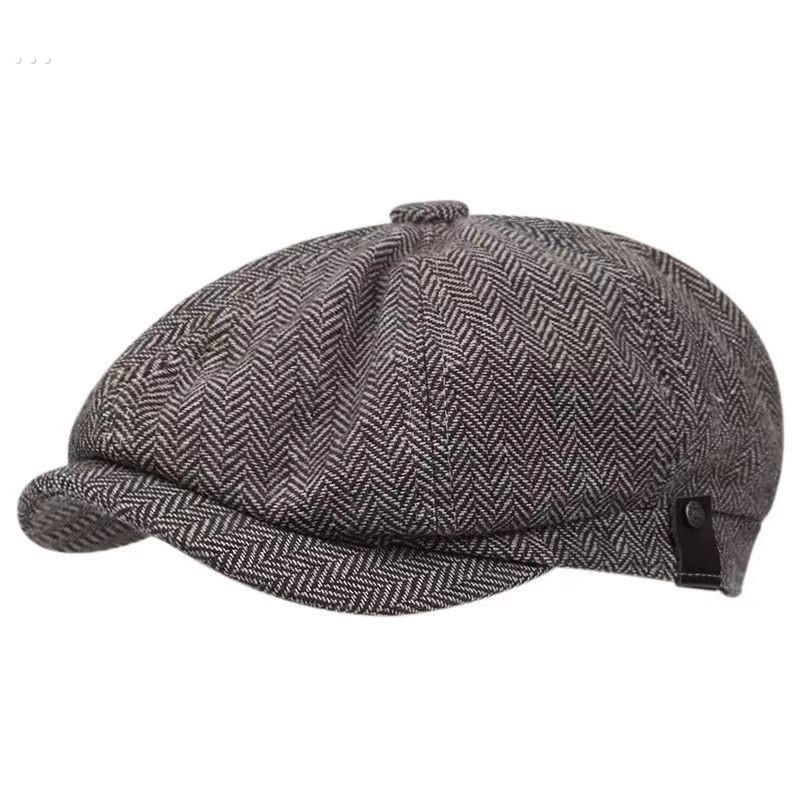 剃刀党帽子浴血黑帮贝雷帽男八角帽画家帽女报童英伦帽子覆古帽子