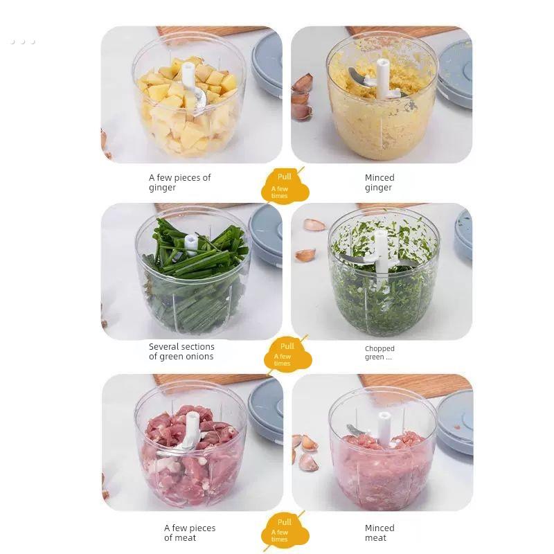 大号蒜泥神器厨房手动绞肉机切菜器家用拉蒜蒜泥神器多功能搅碎器