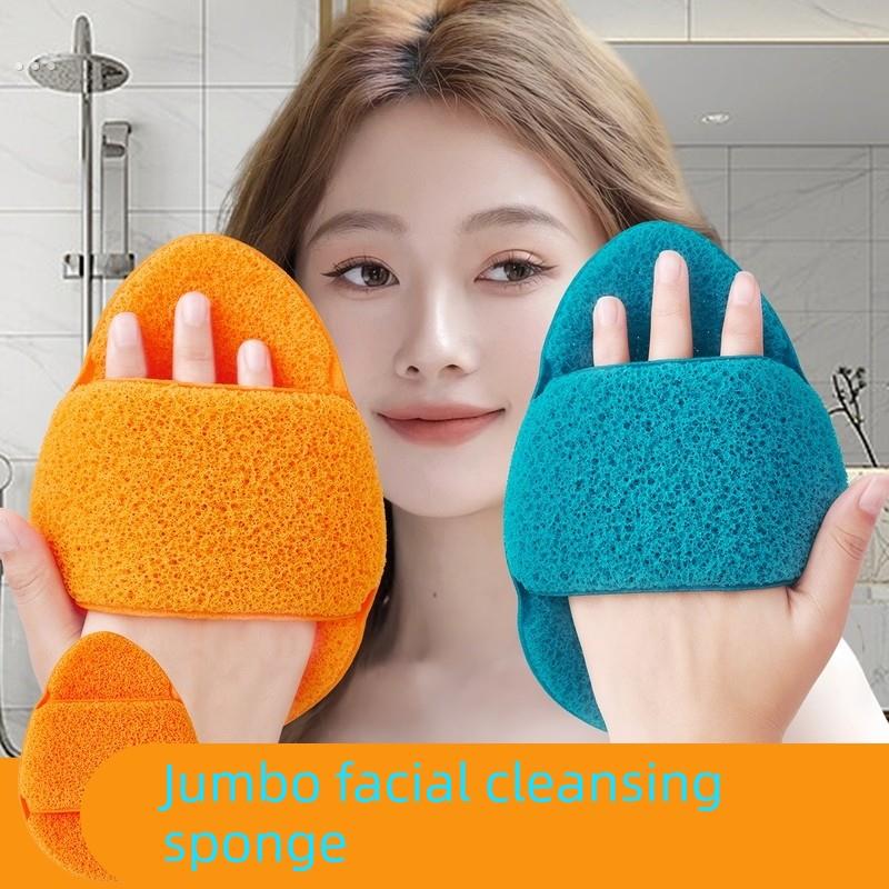 美容院擦脸扑超大号加厚手套洗脸扑海绵洁面扑清洁擦脸深层搓澡巾