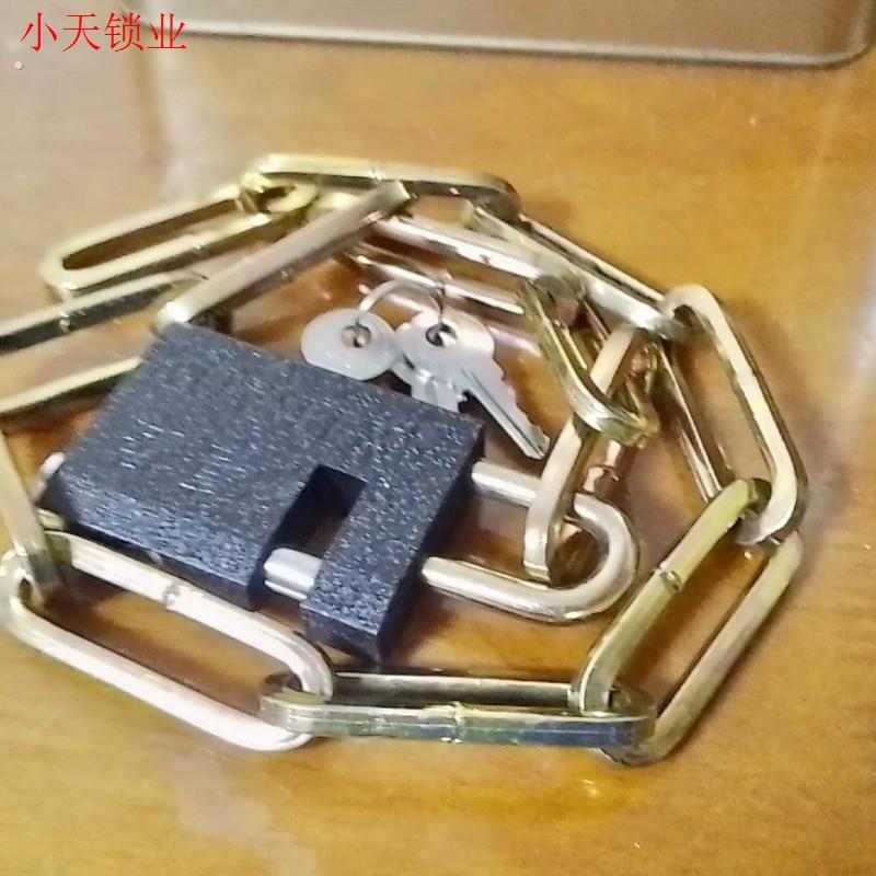防盗防撬链条锁自行车三轮车链子锁铁链锁链条挂锁电动车机车.