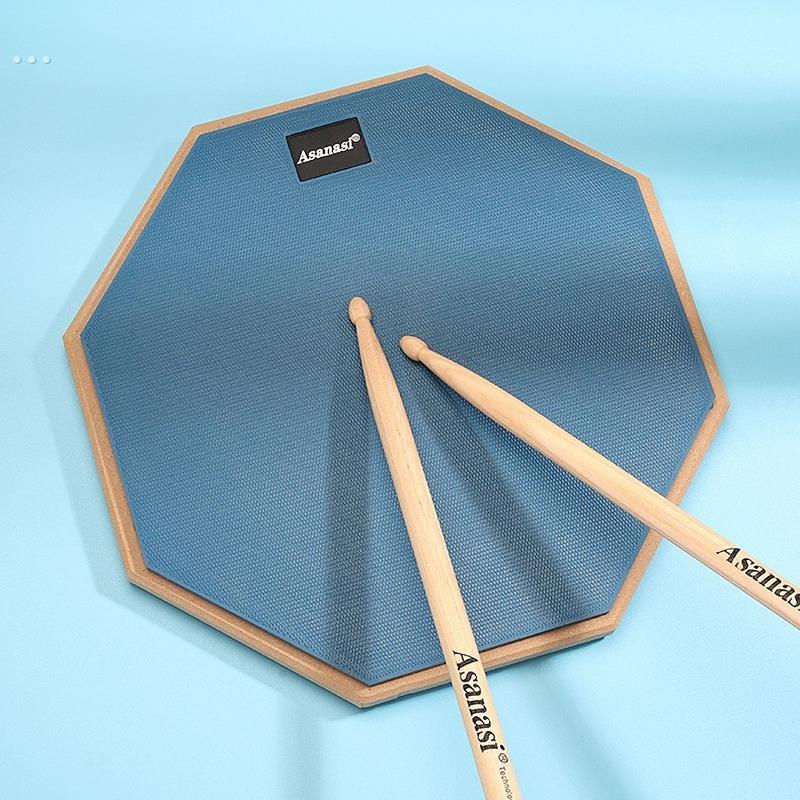 哑鼓垫套装12寸哑鼓练习节拍器架子鼓练习器初学入门打击板亚鼓面