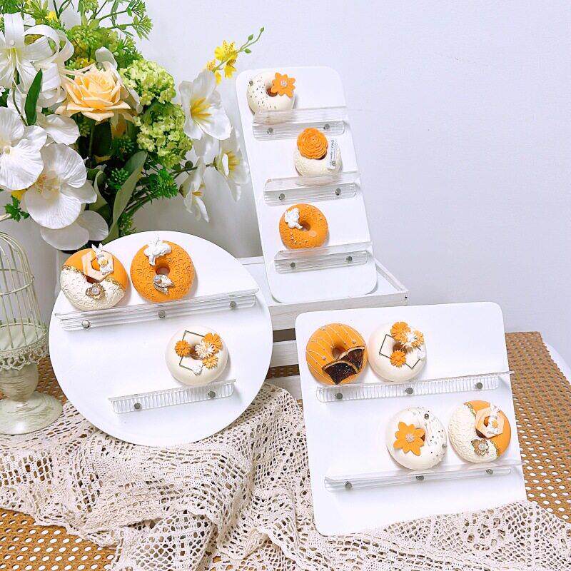陶瓷甜甜圈展示架子甜品台婚礼装饰森系道具布置摆设饼干曲奇摆件