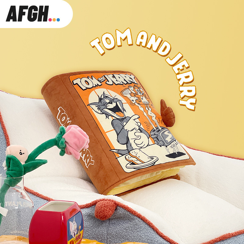 AFGH华纳正版授权猫和老鼠Tom Jerry经典漫画书抱枕立体靠垫坐垫