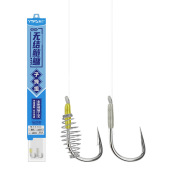 无结子线双钩绑好成品鲢鳙新关东有刺无刺大物鱼钩防缠绕