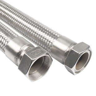 304不锈钢波纹管1寸DN25高温高压工业金属软管钢丝蒸汽编织网软管