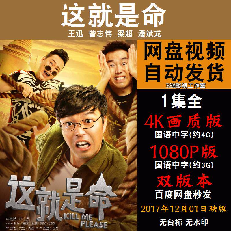 这就是命 国语电影 4k宣传画1080p影片非装饰画