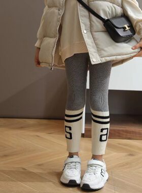 女童打底裤春秋款外穿2024
