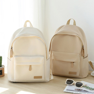 日本进口原宿风书包女简约百搭校园背包男新款大容量初中高中生双