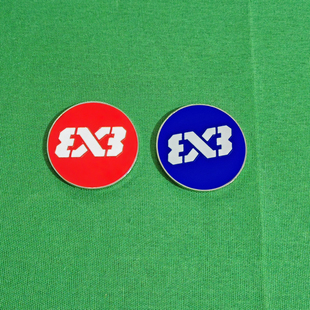 3x3篮球挑边器比赛三对三人制选边器裁判员硬币 UV转印可定制