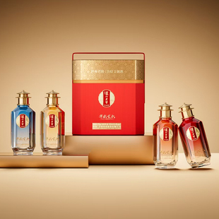 泸州老窖定制酒华彩古今宫灯非遗文创酒52度浓香白酒礼盒485ml*4