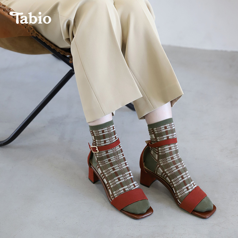 Tabio袜子女含羊绒透气轻暖ins潮