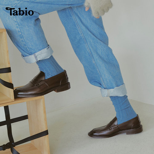 Tabio羊毛袜子男休闲商务百搭