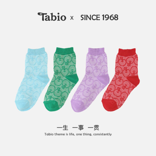 Tabio小苹果儿童袜子柔软透气