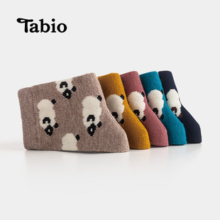 薄款 Tabio儿童袜子可爱日系ins潮绵羊图案男童夏季 女童中筒袜