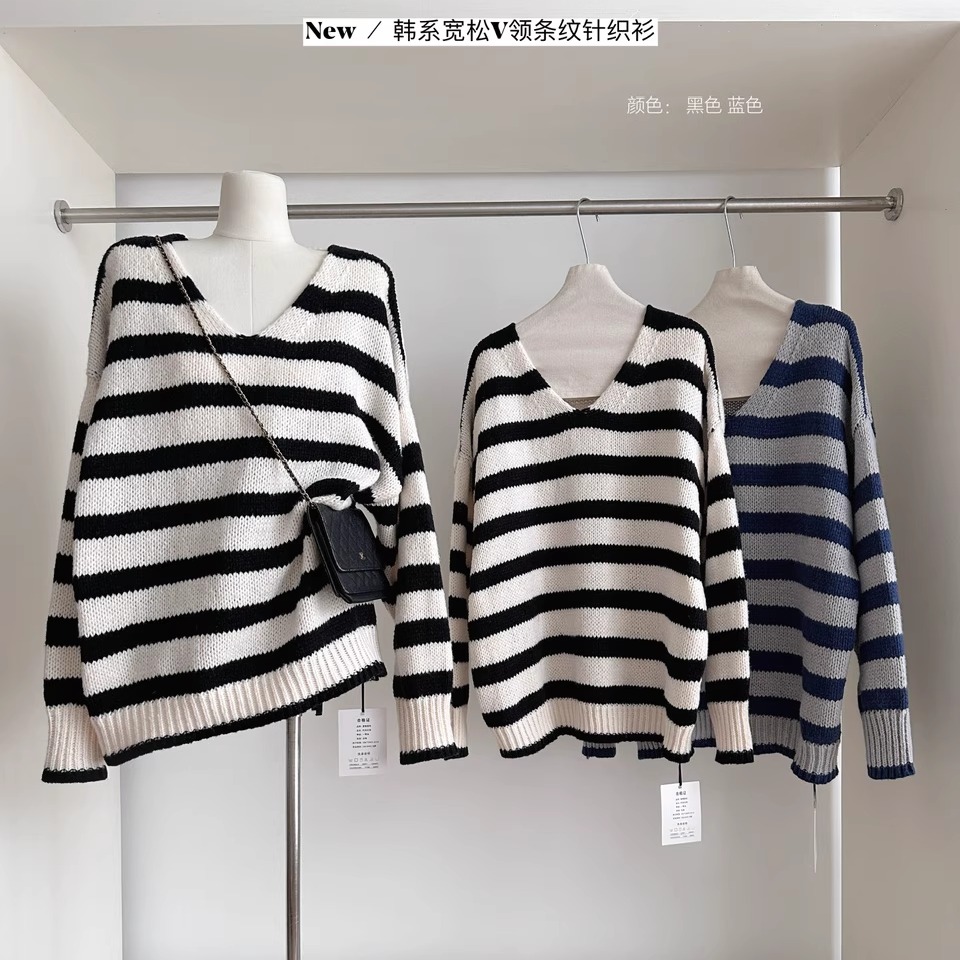 毛衣女秋冬宽松慵懒高级感针织衫