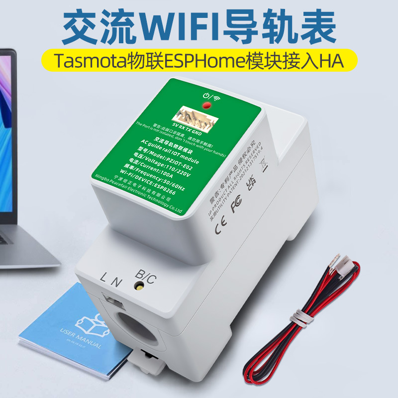 WIFI导轨表Tasmota物联ESPHome
