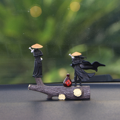 寒江孤影江湖故人汽车摆件