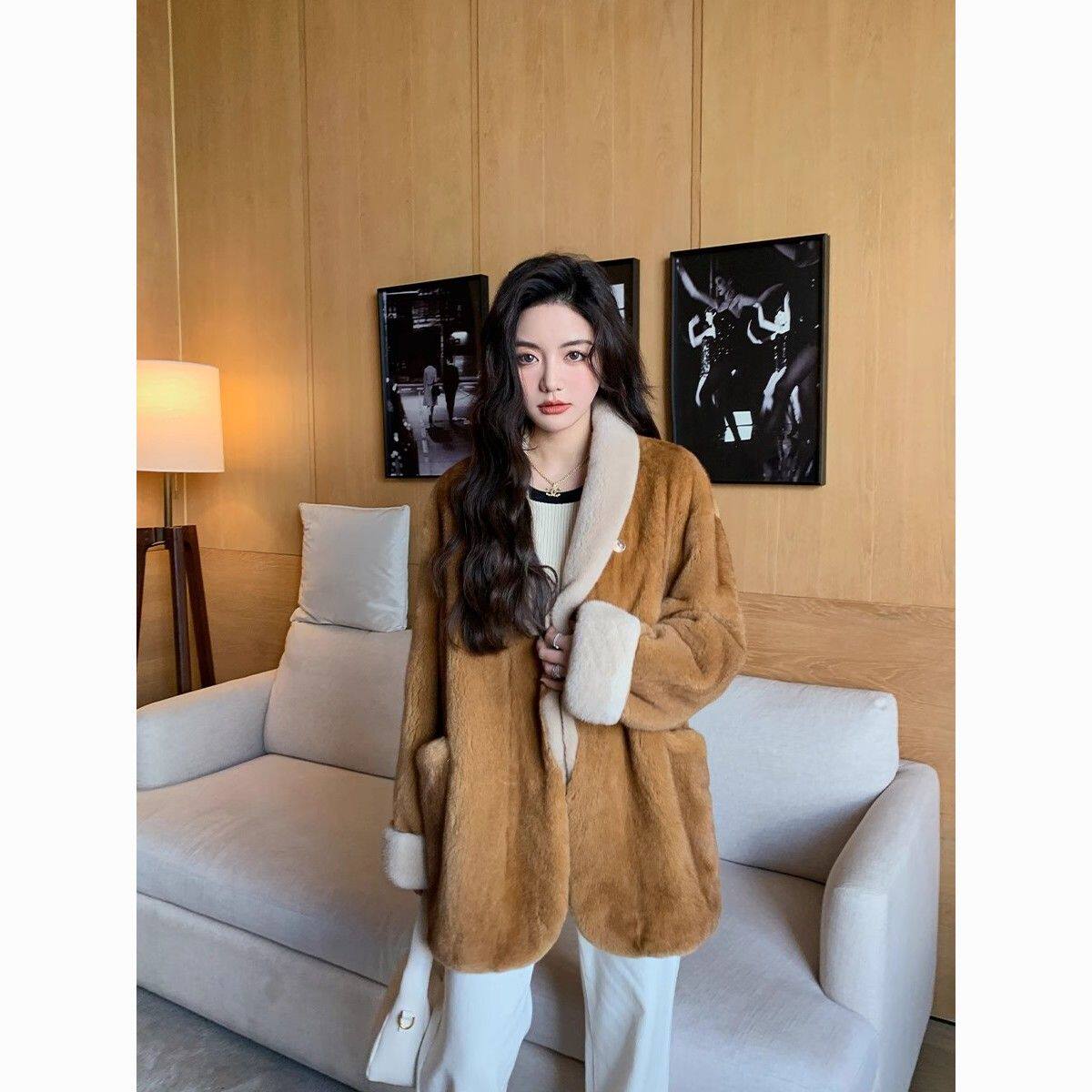 环保202衣年轻挽青领仿外皮草新款5加厚西装款大女袖果水貂套冬,童装/婴儿装/亲子装,皮草/仿皮草,淘宝优惠券,粉丝福利购,淘宝优惠卷