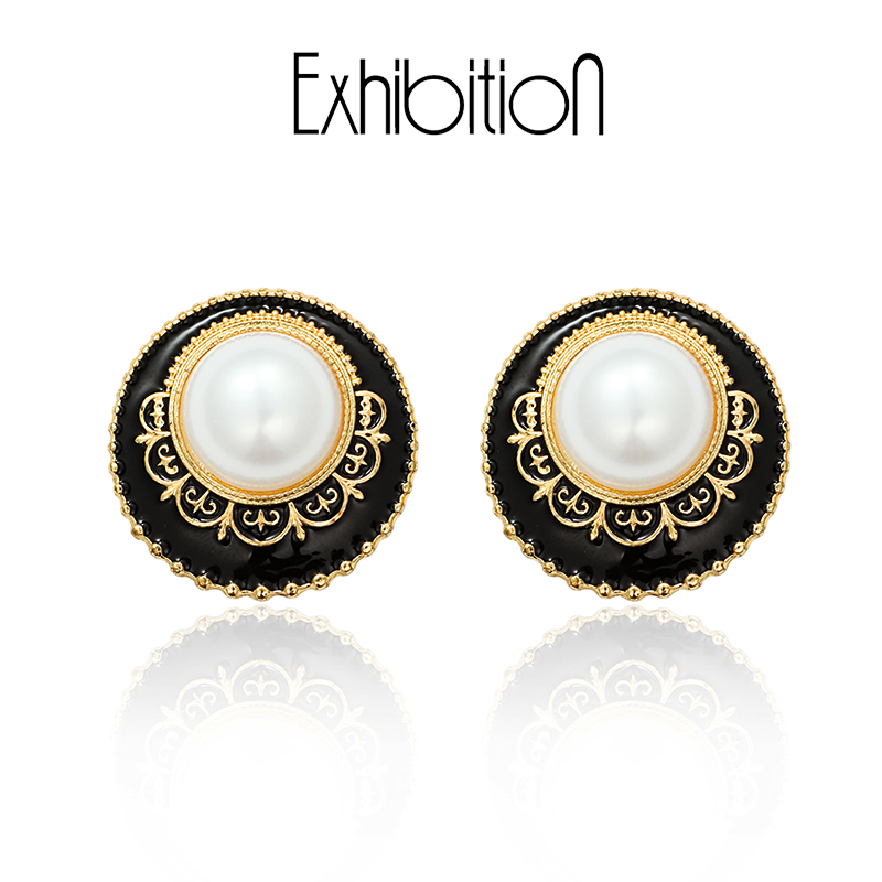 复古高级感珍珠耳环女圆小众设计感宫廷风耳饰轻奢耳夹无耳洞,饰品/流行首饰/时尚饰品新,耳环,淘宝优惠券,粉丝福利购,淘宝优惠卷