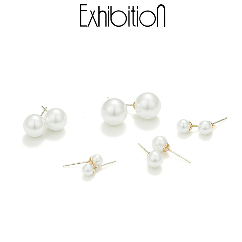 Exhibition/览物馆法式人造珍珠耳环女轻奢高级感耳钉春夏耳饰品