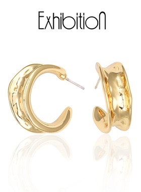 EXHIBITION览物馆 冷淡风耳环气质韩国个性百搭简约耳钉时尚耳饰