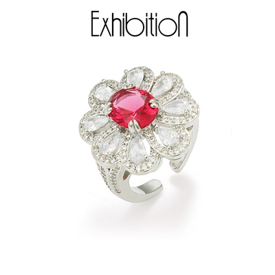 Exhibition/览物馆夸张戒指女小众设计感高级感精致轻奢中古宝石