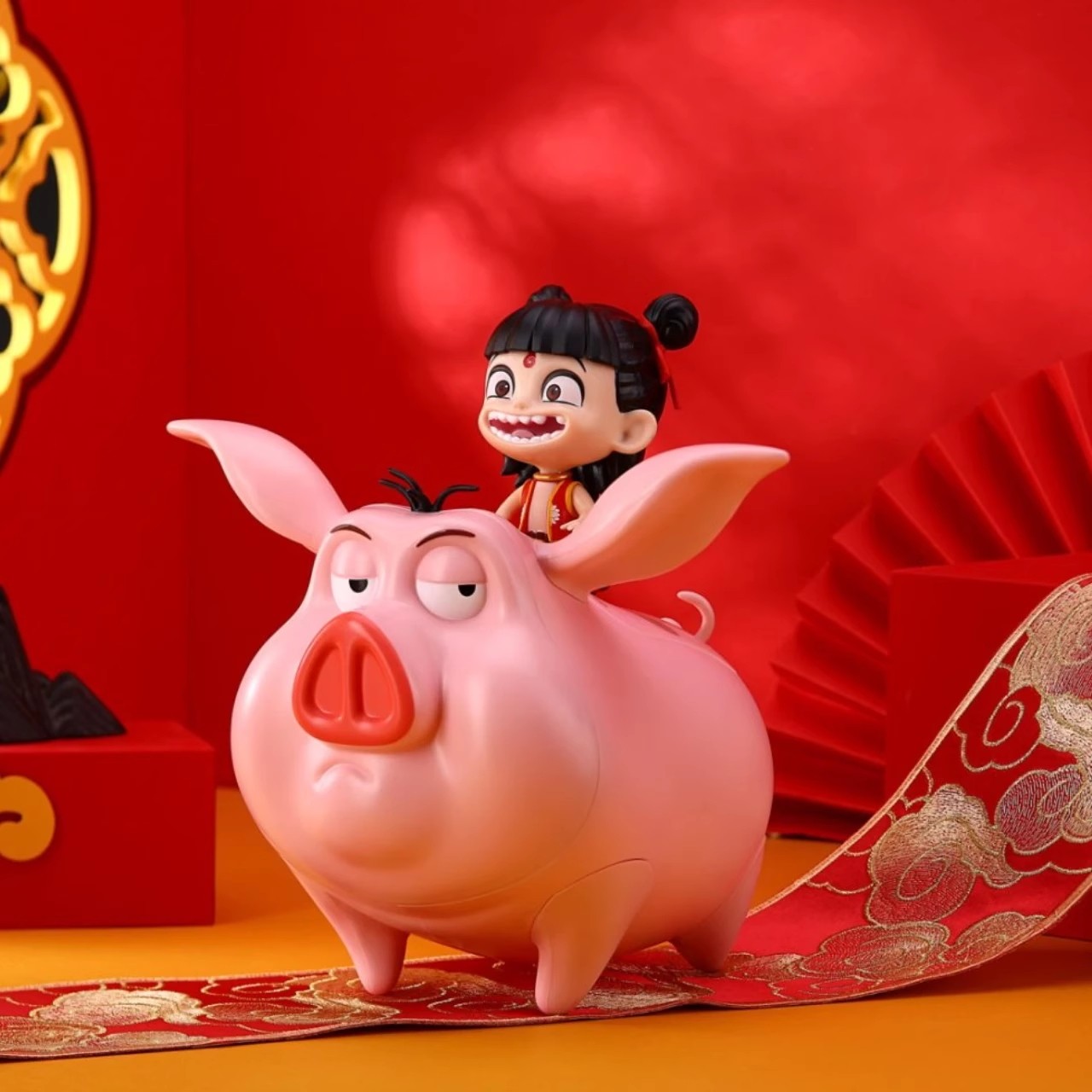 【官方正版】哪吒2魔童闹海联名周边造型桶爆米花桶玩具玩偶挂件