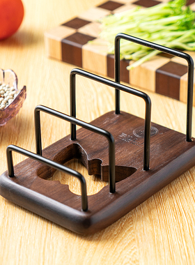 Bill.F锅盖架置物架菜板架砧板架家用不锈钢相思木案板架子沥水