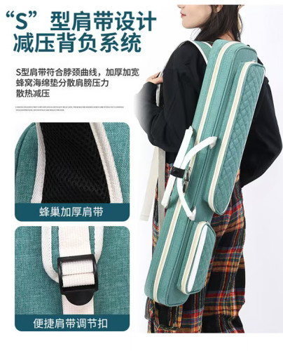 豪华大头杆包台球杆包7孔8孔布艺杆筒七孔八球杆软包便携大头杆