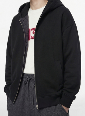 O'1WDC 「双面人」hoodie牛仔拼接休闲羽绒外套