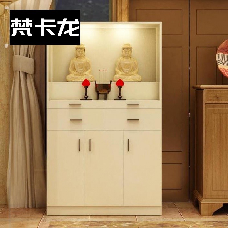 案台门厅多功能放观音佛像层w柜子家用收纳风时尚多的北欧约佛盒