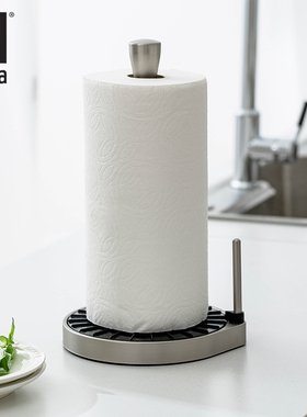 umbra纸巾架子高级桌面立式厨房用纸专用架一次性懒人抹布收纳架