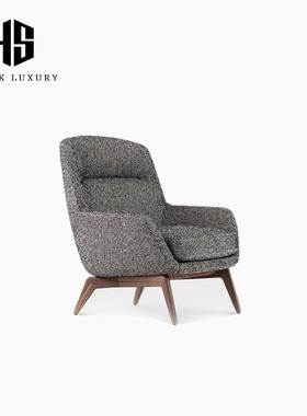 HEISHE Belt扶手椅2025年新款意式极简现代休闲沙发椅高端单人椅