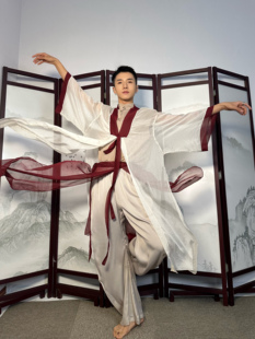 【余二制衣】新中式中国风宽领拼接红杏/绿杏阔袖开衫纱衣