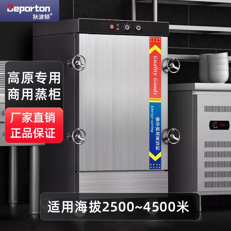 高原蒸饭柜商用高压电蒸箱西藏高原压力蒸饭车燃气蒸饭机电热蒸柜