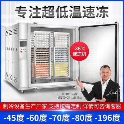 商用速冻柜液氮速冻机分体机组冷柜海参包子饺子风冷低温速冻库