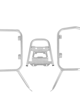 适用宝马G310GS改装行李箱支架侧架尾架边架三箱边箱不锈钢支架