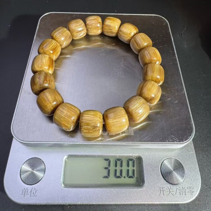 披毛犀金丝老料鱼子纹手串