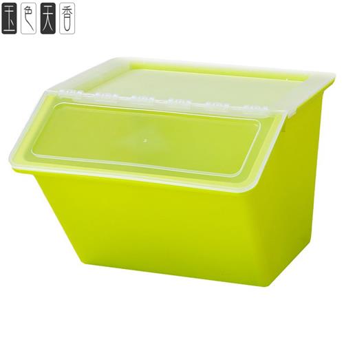 家用塑料多层透明l◆新品◆储物盒有盖 厨房大号米面收纳箱储藏箱