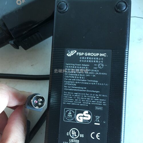 适用全汉FSP120-ACA ACB电源适配器24V5A 三针18-R057 PS-5圆口3