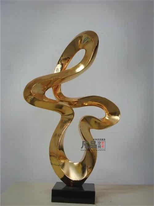 酒店门a厅树脂雕塑 现代简约抽象工艺品 家居饰品 客i厅摆件