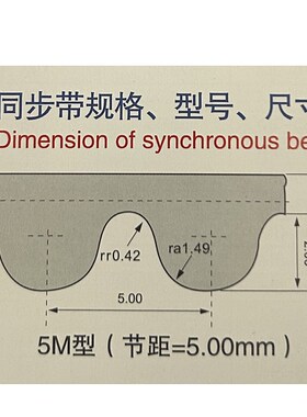 橡胶同步带HTD1650-5M/5M1660/1670/1675/1680/1685/1690皮带