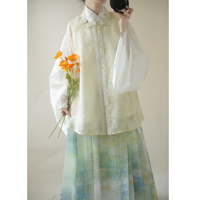 宴平汉服 明制方领比甲&交领短衫&马面裙汉服套装 春夏秋日常女装图片