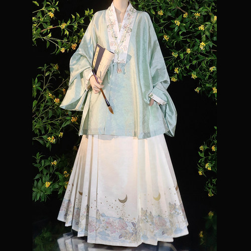 宴平汉服明制织金仿妆花马面裙