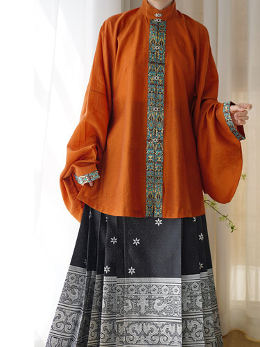 宴平汉服明制立领对襟短衫马面裙