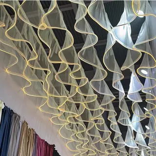 网红发光纱幔吊顶纱装饰道具餐厅露营景区天花板LED防水灯带布置,节庆用品/礼品,节庆布艺用品,淘宝优惠券,粉丝福利购,淘宝优惠卷