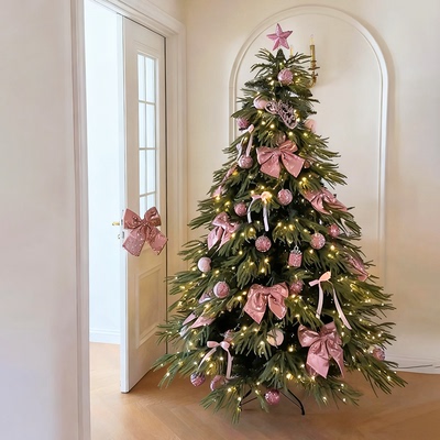 粉色圣诞树很高级好看~