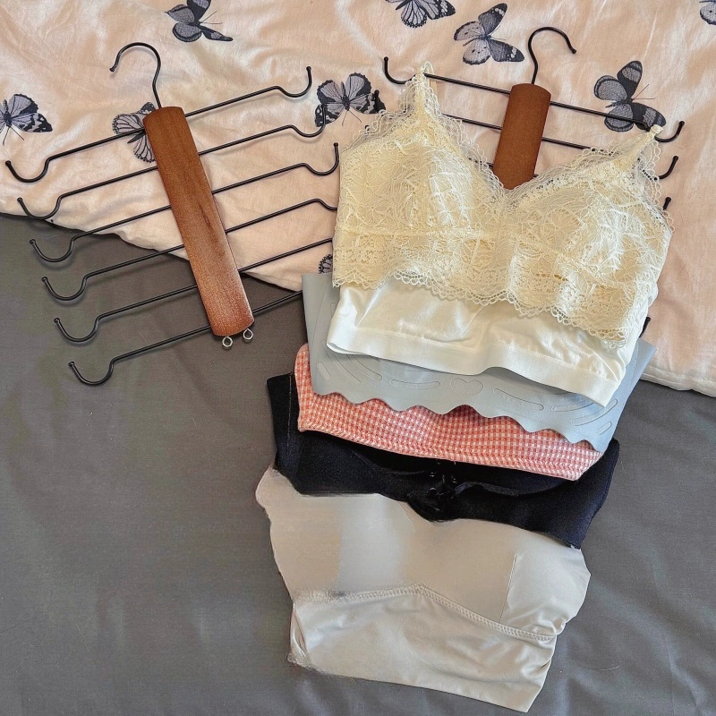 吊带衣架铁木内衣架家用